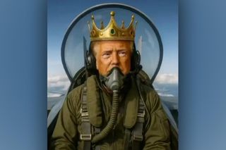 Trump w koronie rozprawił się z protestami! Pokazał swoje marzenia