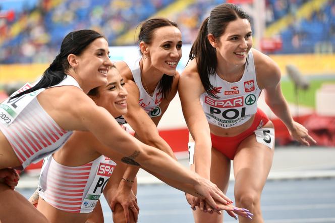 Srebrna sztafeta kobiet 4x100 m na Stadionie Śląskim