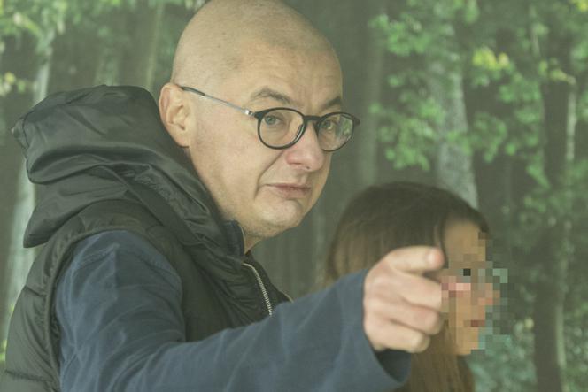 Michał Kamiński z córką na rowerze