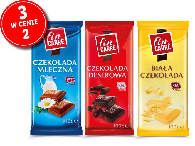 Lidl – mega promocje! Czekolady Fin Carre w super cenie