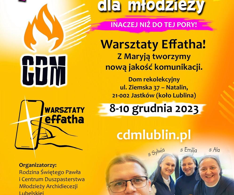 Adwentowe skupienie dla młodych - plakat wydarzenia