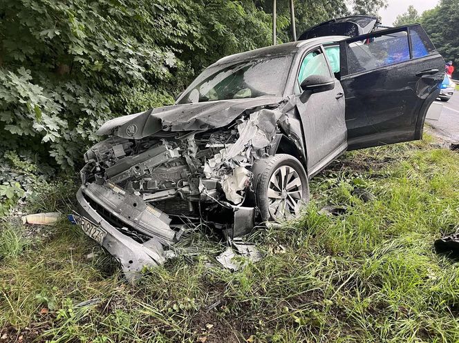 Czołówka pod Wołominem. Dwie osoby w szpitalu