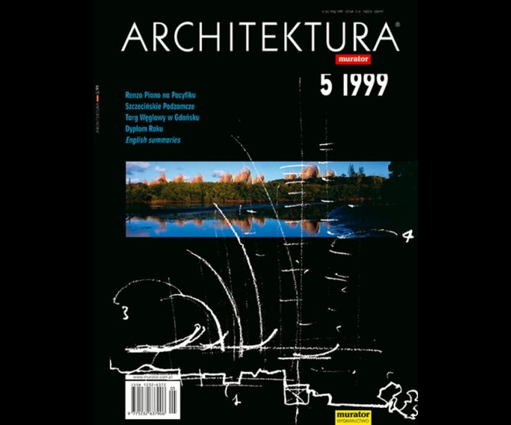 Okładka Miesięcznik Architektura 05/1999