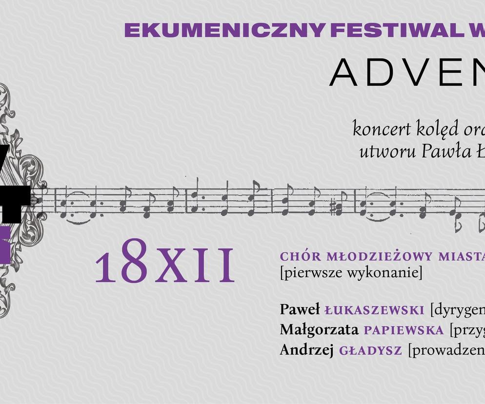 Ekumeniczny Festiwal Wokalny ADVENTUS - plakat