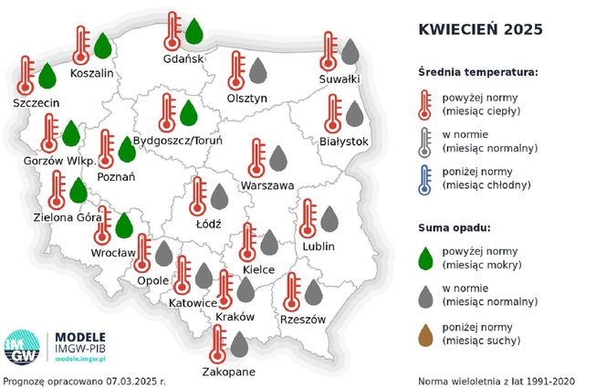 Prognoza pogody IMGW na lato w Polsce