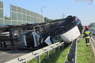 Wypadek lawety na DK1 w Tychach