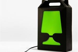 Lampa dekoracyjna FLAMP czarna zielona 105