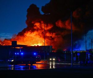 Pożar hali w Mińsku Mazowieckim