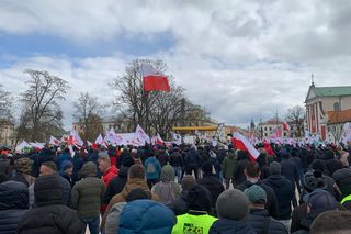 Protest górników w Lublinie