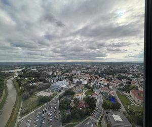 Byliśmy 40, piętrze najwyższego budynku mieszkalnego w Polsce. Widok jest niesamowity