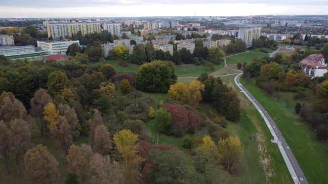 Park Rury w Lublinie w jesiennej odsłonie! Zobacz koniecznie jak teraz wygląda. Zdjęcia z ziemi i nieba