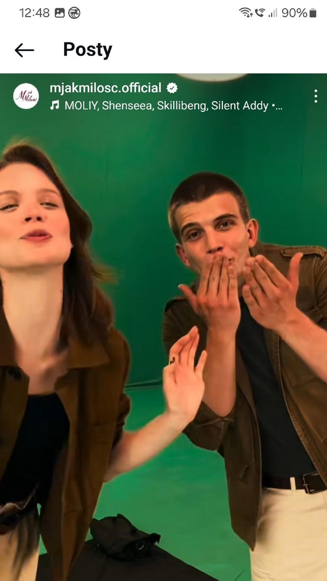 	M jak miłość nowy sezon i czołówka. Mateusz Mostowiak (Rafał Kowalski), nowa bohaterka (Matylda Giegżno) na planie