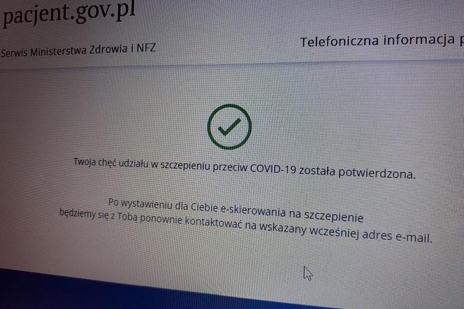 Zapisy online na szczepienie przeciwko Covid-19