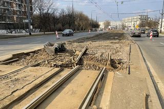 Ruszył rRuszył remont torowiska przy Arkadii w Warszawie