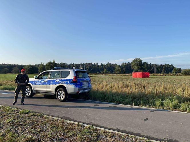 Pierwszego zestrzelonego drona znaleziono w Czosnówce