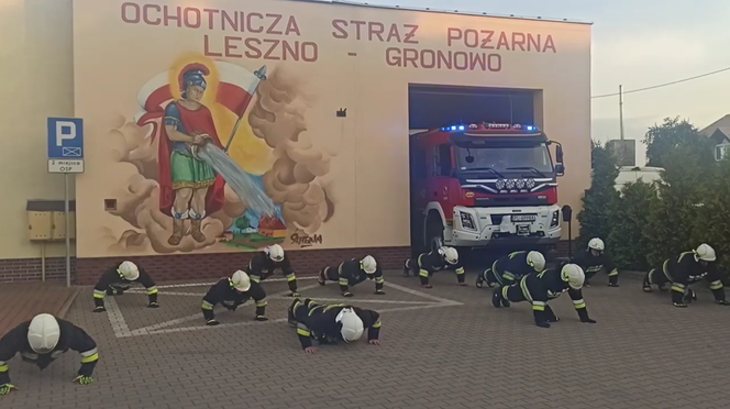 Strażacy z Gronowa pompowali dla Wojtusia. To nowe charytatywne wyzwanie [WIDEO]