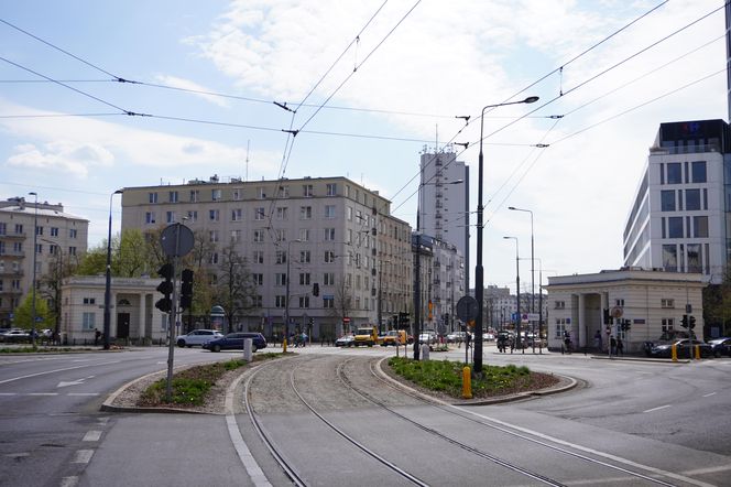 Budynki Rogatek Mokotowskich na pograniczu Mokotowa i Śródmieścia w Warszawie