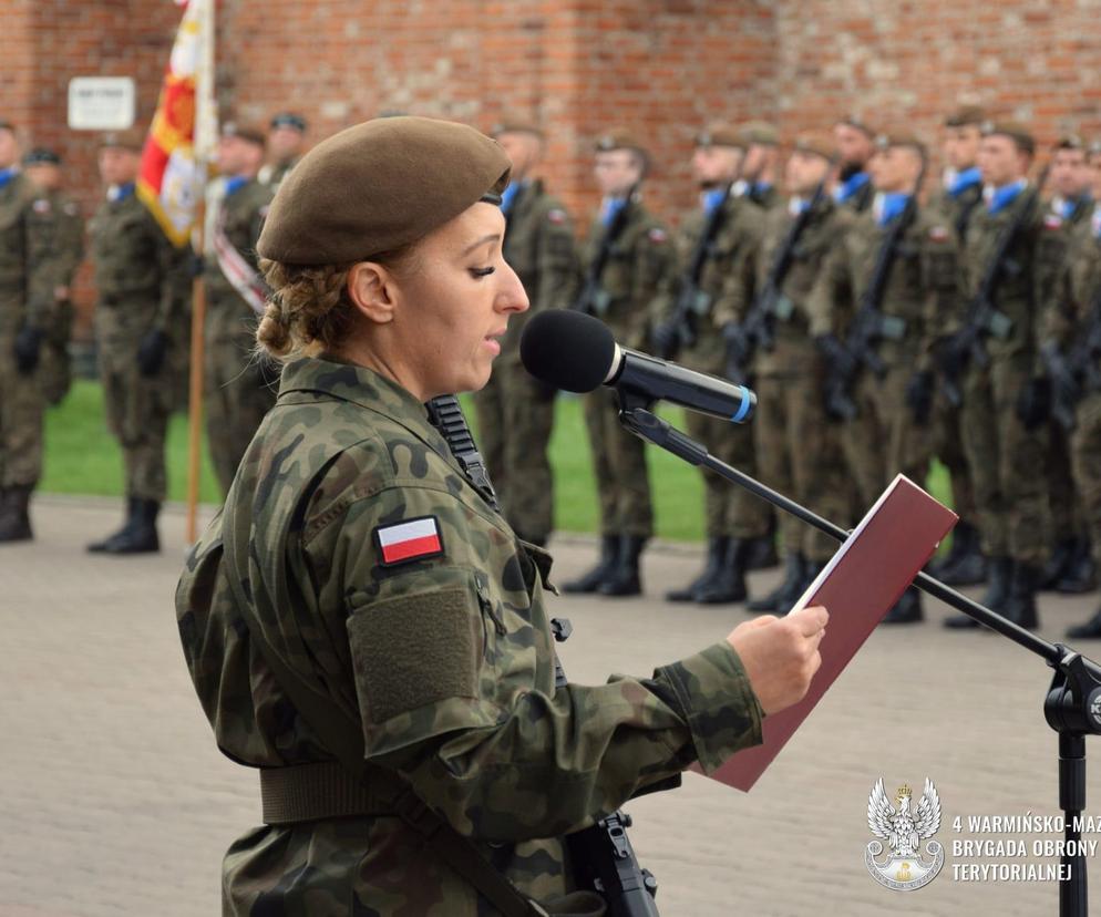 Terytorialsi z Warmii i Mazur złożyli przysięgę wojskową w Braniewie