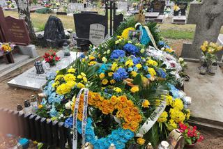 Jego grób tonął w barwach Elany Toruń