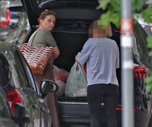 Edward Miszczak i Anna Cieślak na bazarku