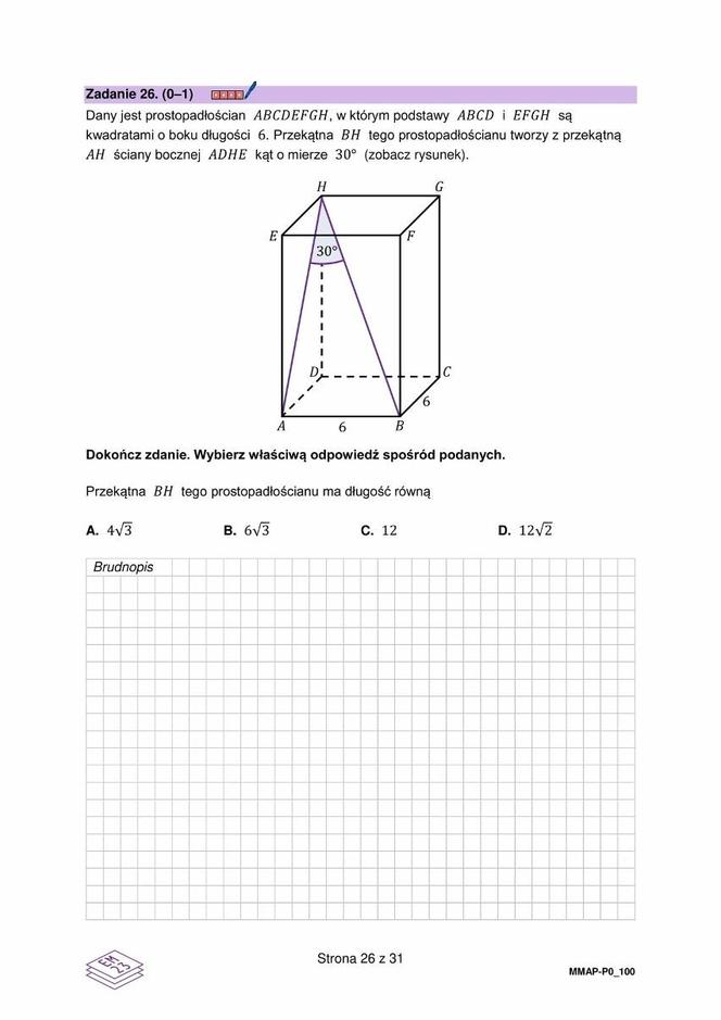 Matura poprawkowa 2024: matematyka. Arkusze CKE i odpowiedzi [Formuła 2023]