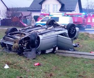 Tragiczny wypadek w Hucie Nowej koło Kielc. Nie żyją dwie osoby