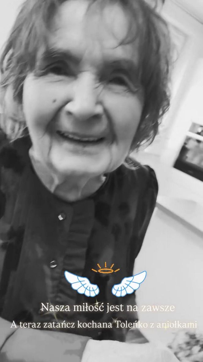 Herbuś pięknie pożegnała babcię