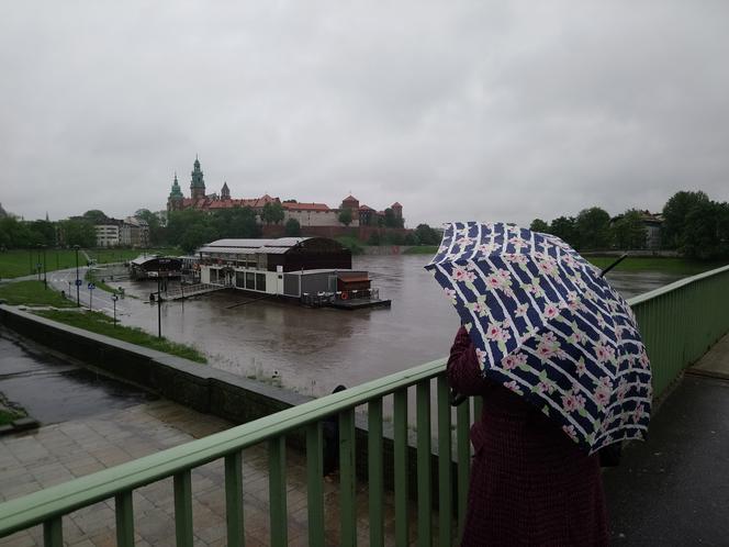 Powódź w Krakowie: Poziom Wisły dramatycznie rośnie. Most Dębnicki zagrożony?