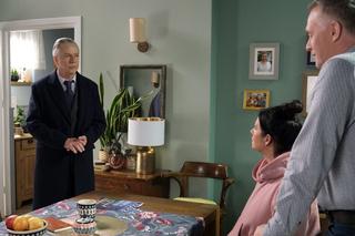 M jak miłość odc. 1668. Mariusz Nieśpielak (Zbigniew Suszyński), Artur Rogowski (Robert Moskwa), Marysia (Małgorzata Pieńkowska)	