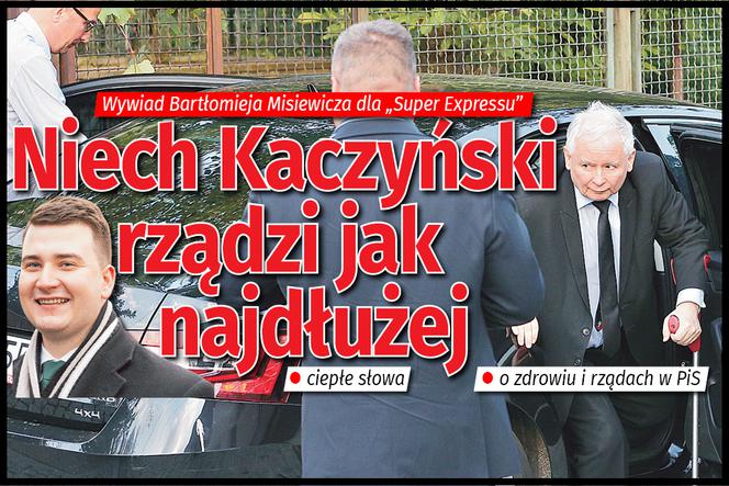 Wywiad Bartłomieja Misiewicza dla Super Expressu Niech Kaczyński rządzi jak najdłużej