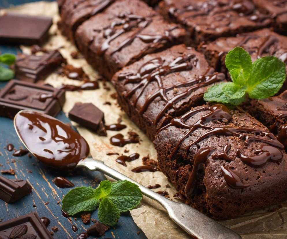 brownie z kremem orzechowym