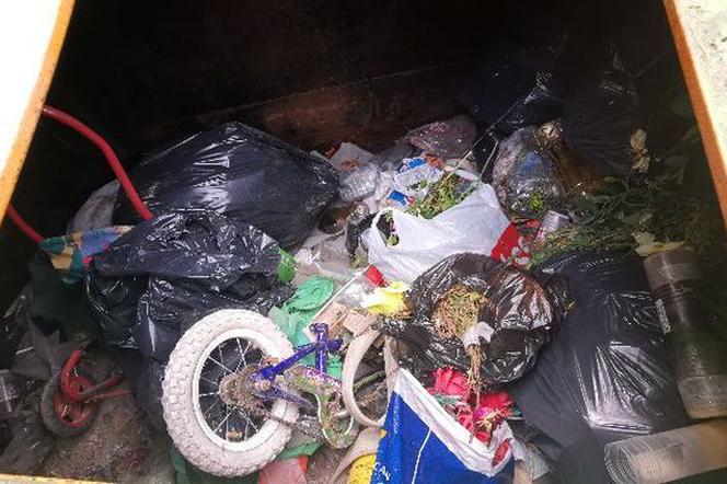 Błonie: Podrzucali śmieci do kontenera przy cmentarzu