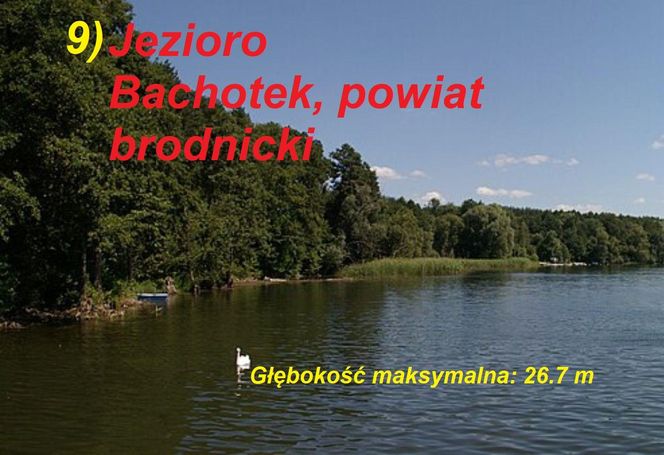 Ranking najgłębszych jezior kujawsko-pomorskiego