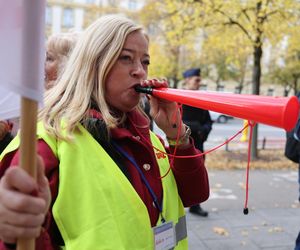 Protest hutników w Warszawie (23.10.2024)