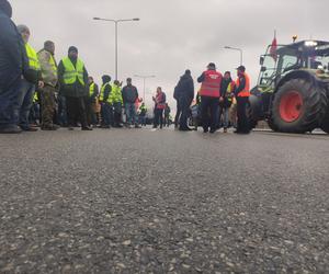 Protest rolników w Elblągu na S7