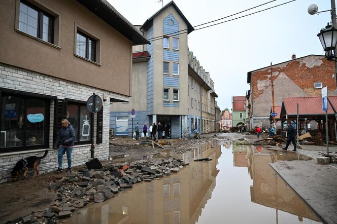 Lądek Zdrój po przejściu fali