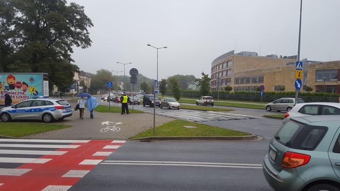 Policyjna akcja Bezpieczna droga do szkoły w Tarnowie