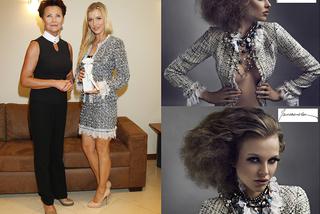 Modne żakiety - Joanna Krupa w kostiumie projektantki Natalii Jaroszewskiej