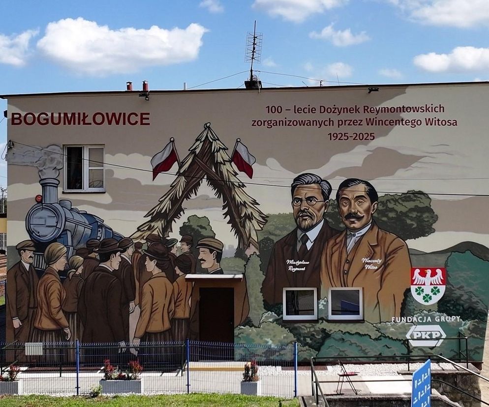 Nowy mural hołdem dla Reymonta i Witosa. Gdzie go można zobaczyć?
