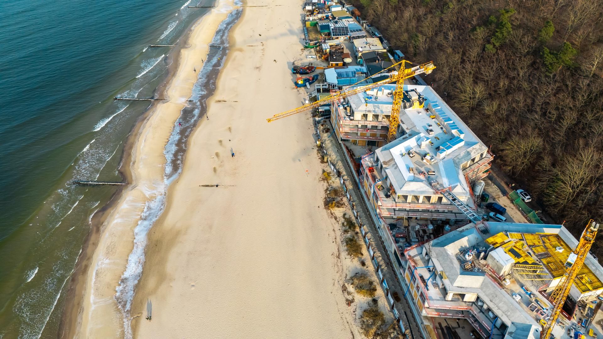 The Sea Resort w Międzyzdrojach podczas budowy