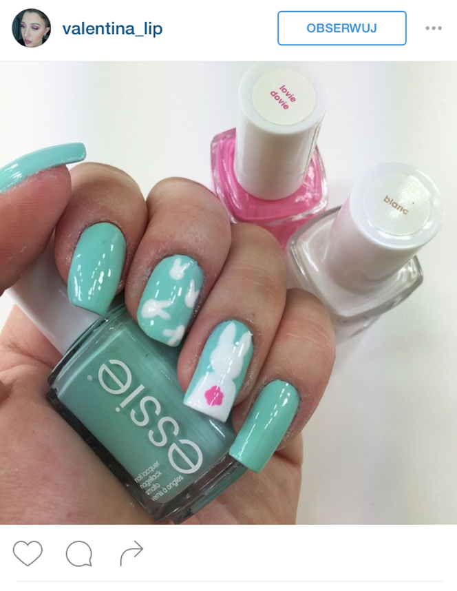 manicure na wielkanoc