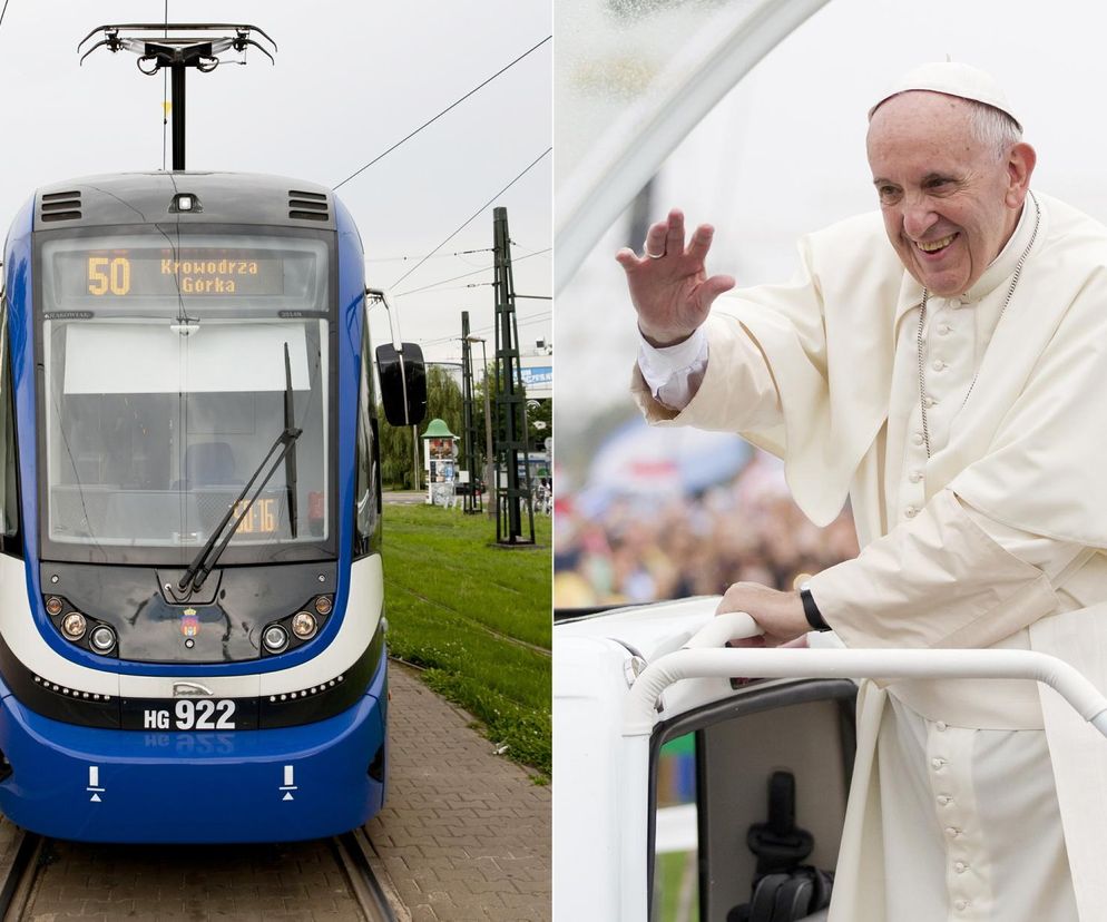 W Krakowie papież Franciszek podróżował tramwajem. Bydgoska Pesa jeździ do dziś 