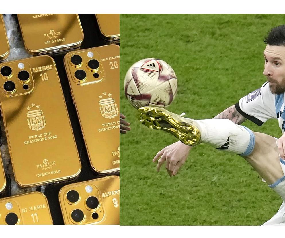 Piłka nożna, Leo Messi, Argentyna, IPhone, złoty telefon