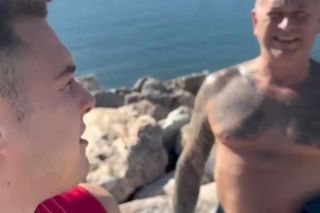 Adam Zdrójkowski z tatą