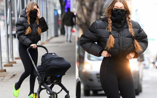 Gigi Hadid zabrała córkę na zakupy. Dziecko Zayna po raz pierwszy u Prady? [ZDJĘCIA]