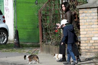 Marta Kaczyńska z synem