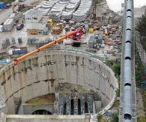 Budowa tunelu kolejowego pod Łodzią