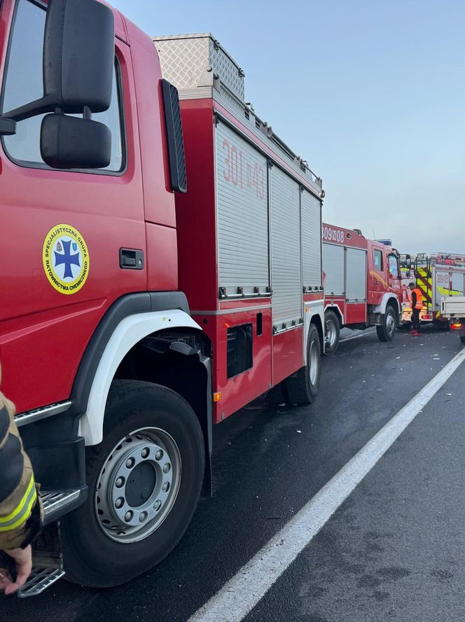 Poważny wypadek na DK 16 pod Olsztynem. Nie żyje kierowca auta osobowego