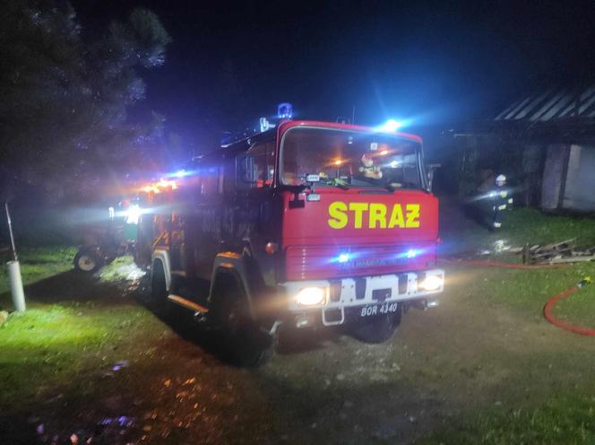 Tragiczny pożar w Łazach. Podpalacz podłożył ogień w stodole