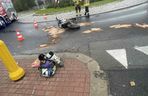 Wypadek i kolizja w Aleksandrówce - Oba zdarzenia w tym samym czasie i z udziałem motocykli crossowych